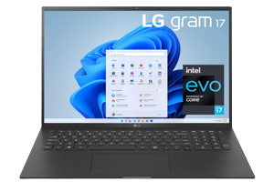 Ultra-lightweight silver LG Gram laptop with a magnesium-alloy chassis and high-resolution 16:10 display, sold at Indianapolis Laptop Store.
