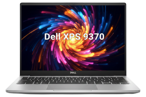 Sleek silver Dell XPS 13 9370 laptop with 4K InfinityEdge bezel-less display and premium aluminum chassis, available at Indianapolis Laptop Store.